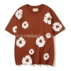 2617 dark brown short sleeves