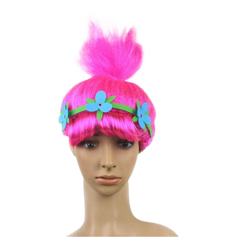 Cross-border e-commerce anime Elf Peluca de pelo mágico fiesta de vestir accesorios de disfraces tocado magia con guirnalda