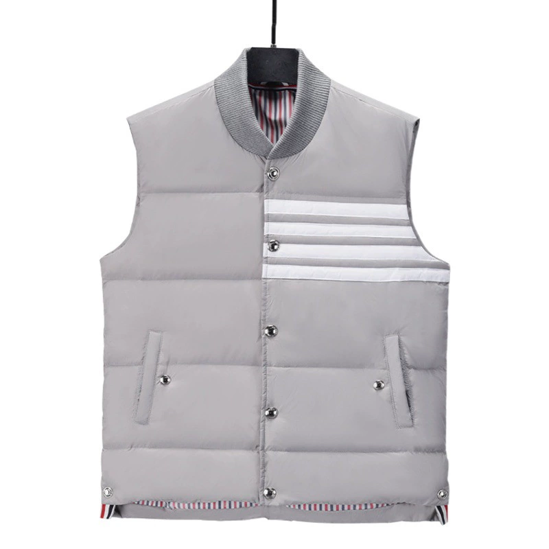 TB BROWIN новый серый утка пуховик TB пуховик для мужчин и женщин