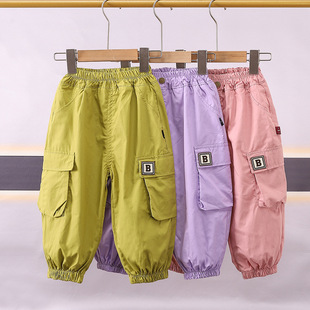 Baby Cargo Pants 2025 Summer New Style Anti-Mosquito Pants for Boys and Girls, Summer Style Children's Pants, Fashionable Children's Clothing