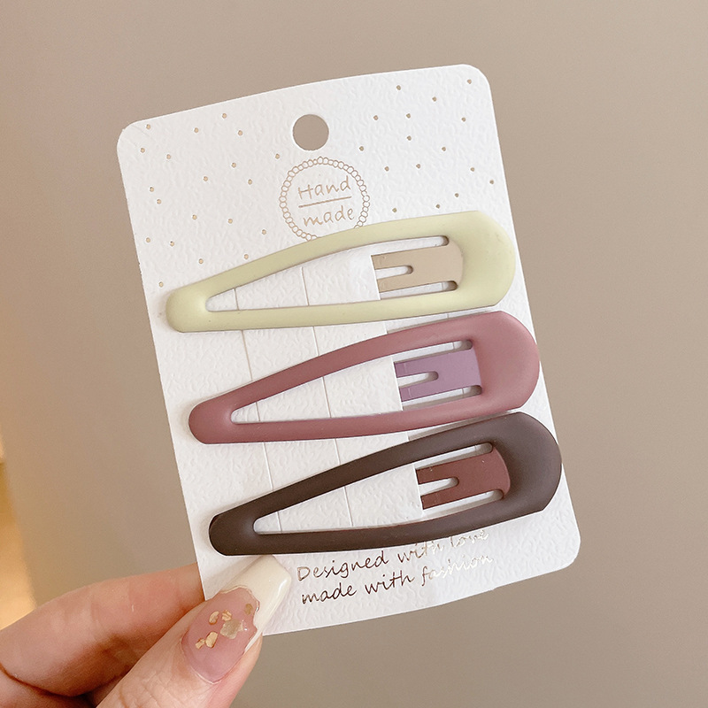 Leche de café, clip de cebo, clip de cabello roto, cabeza trasera, clip de lavar la cara, maquillaje, clip de cabello, toque de cabeza