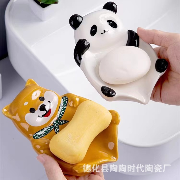 Ceramic cute soap holder
