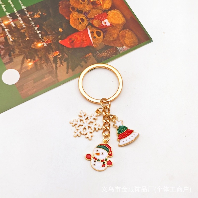 圣诞节钥匙扣礼物盒合集可爱卡通雪人钥匙链创意挂饰饰品包包挂件|undefined
