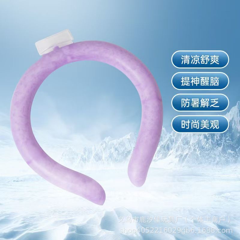 夏の氷感の氷の輪の氷の輪の暗い温度を下げる神器は首の氷の首輪のゲルの氷の輪を掛けます。|undefined