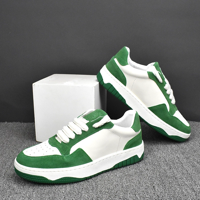 Мужские туфли с низким верхом, весенние универсальные туфли для досок в Корейском стиле, увеличивающие рост, Новые повседневные белые туфли на толстой подошве, Модные дышащие туфли