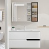Vanity cabinet combination Washbasin Bathroom cabinet ceramics One basin hand sink intelligence Wash station a complete set Simplicity