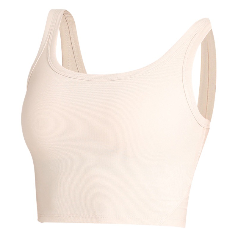 Transfronteriza original europeo y americano nueva costilla deportes ropa interior a prueba de golpes push up fitness sujetador color sólido belleza espalda yoga chaleco