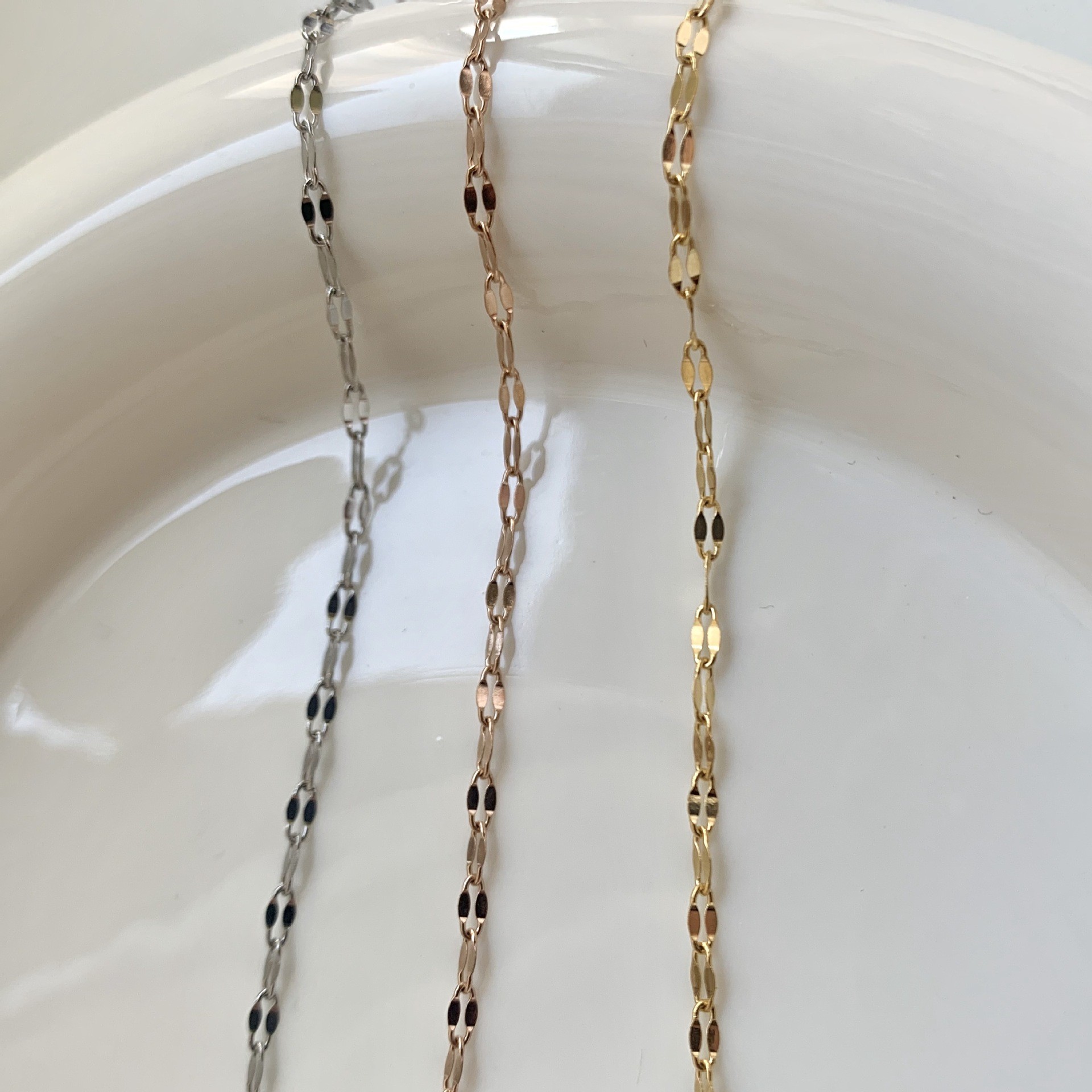 입술 체인 + 로즈 골드