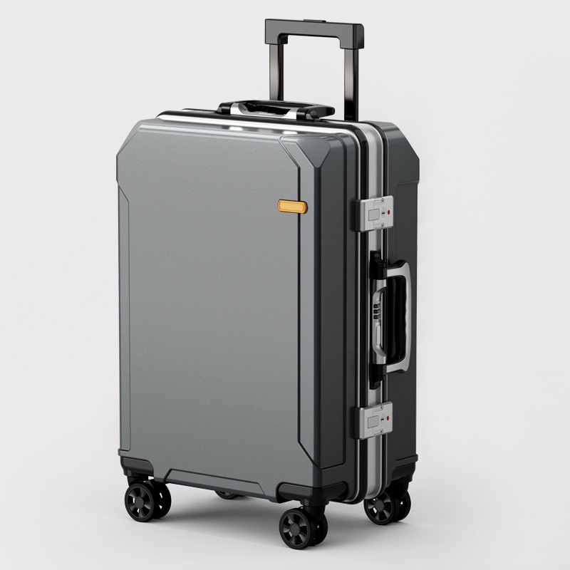 Nueva maleta trolley con marco de aluminio, maleta con rueda universal, maleta de gran capacidad, maleta de negocios, estudiante