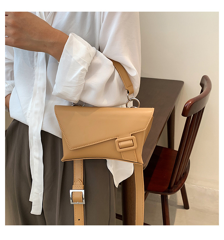 Single Shoulder Strap Strap Type Shoulder Bag Bags Type Casual, Daily Occasion Women's Pu Leather Solid Color Classic Style Magnetic Buckle Shoulder Bag