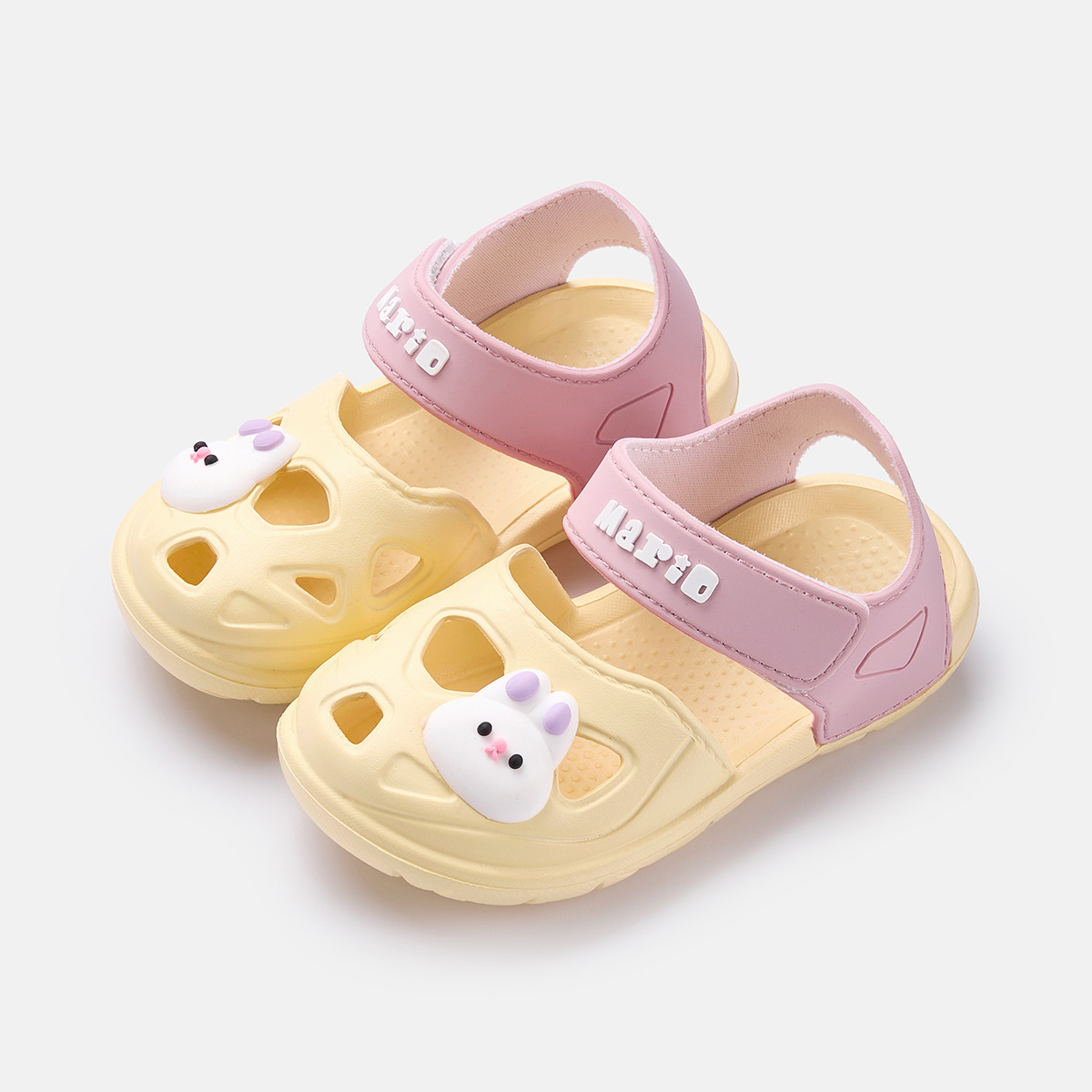 Happy Mary sandalias de verano para niños zapatos de agujero para niños niñas sandalias de Punta cerrada niños sandalias de agujero zapatos de playa image 10