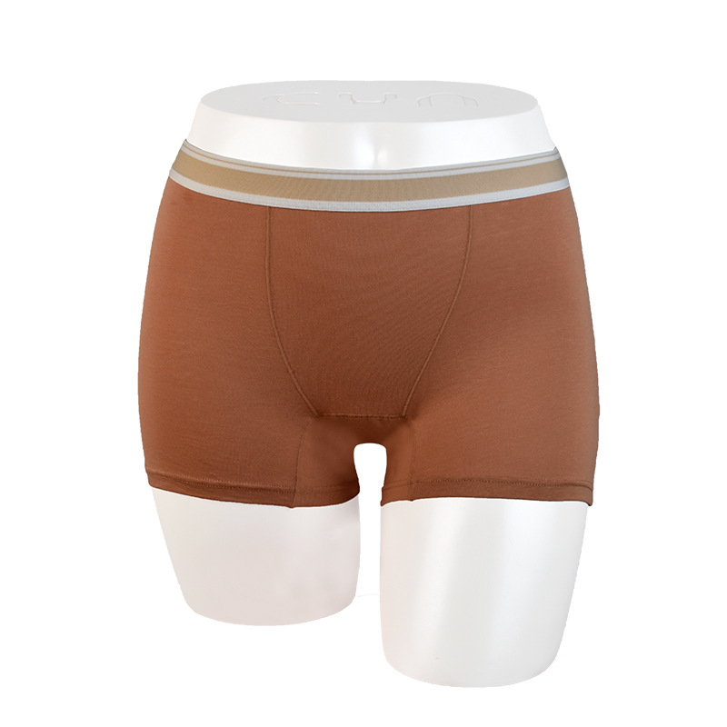 Pantalones transfronterizas de seguridad transpirables de cuadrangular de algodón personalizadas de cintura media suave de cuadrangular