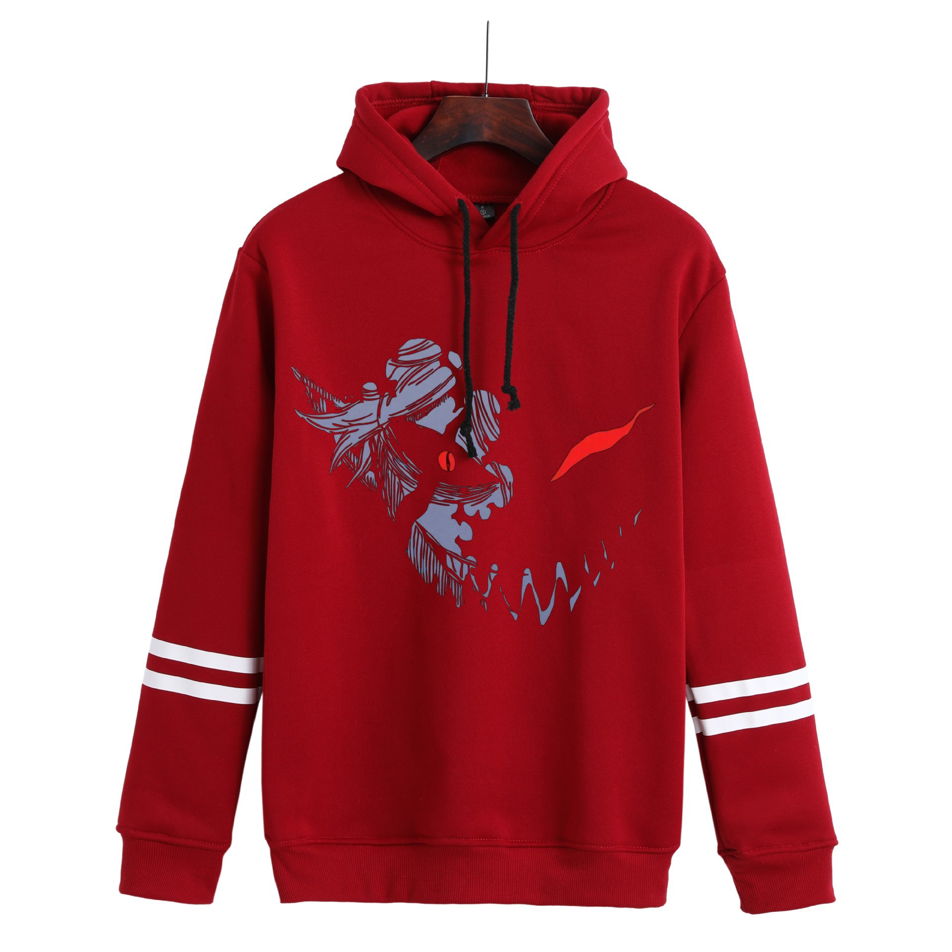 Suéter de nuevo estilo de comercio exterior, entorno de animación, suéter con capucha con estampado digital Black Clover