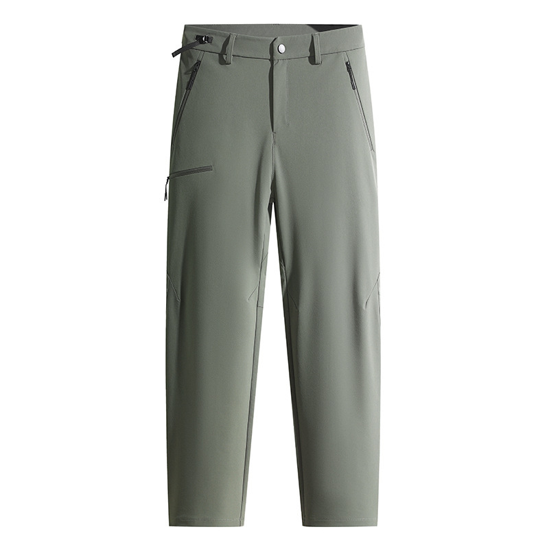Men's Outdoor Work Pants, Hiking Pants, Spring and Autumn Lightweight Elastic Breathable Sports Casual Pants, Waterproof Long Pants