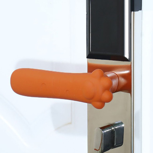 Manufacturer supplies children's silicone door handle protective cover, window anti-theft door anti-collision pad, cat claw door handle gloves
