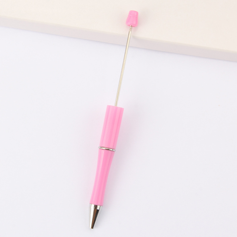 En stock al por mayor creativo de dibujos animados papelería DIY con cuentas bolígrafo logotipo imprimible