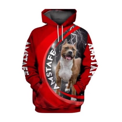 Funny Amstaff 3D Printed Hoodies Fashion Pullover Men's Sweatshirt Clothing Sweatshirt