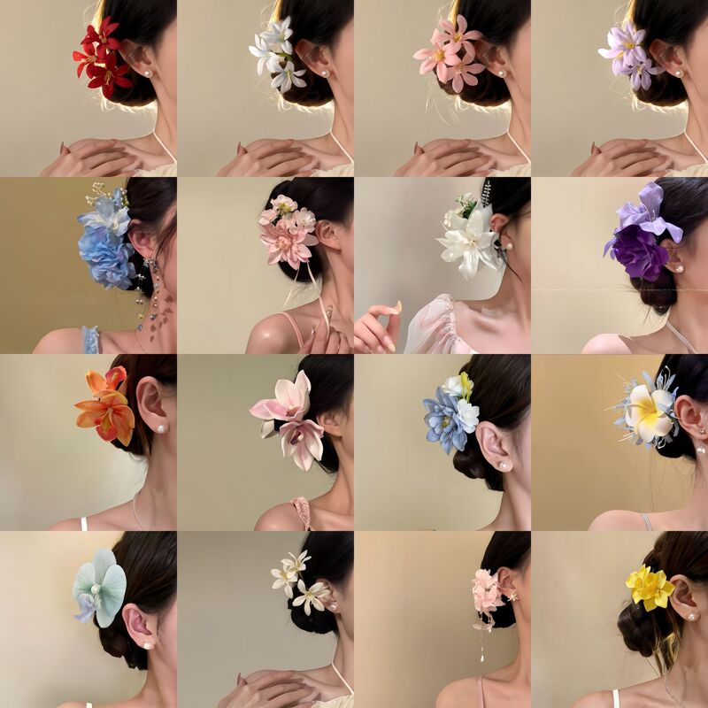 2026 New Sweet Floral Side Clip with a Sense of Atmosphere, Exquisite Travel Hair Clip for Women, High-Value Colorful Hairpin Hair Accessory 2026 New Sweet Floral Side Clip with a Sense of Atmosphere, Exquisite Travel Hair Clip for Women, High-Value Colorful Hairpin Hair Accessory