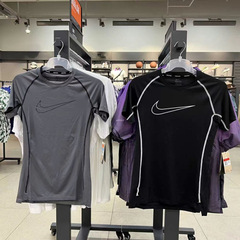 新しいスポーツタイツバスケットボールランニングフィットネス高弾性半袖速乾通気性陸上ランニング圧縮Tシャツ