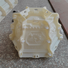 底部灌浆六角水泥花盆模具塑料制品自制园林绿化花盒模型建筑模板