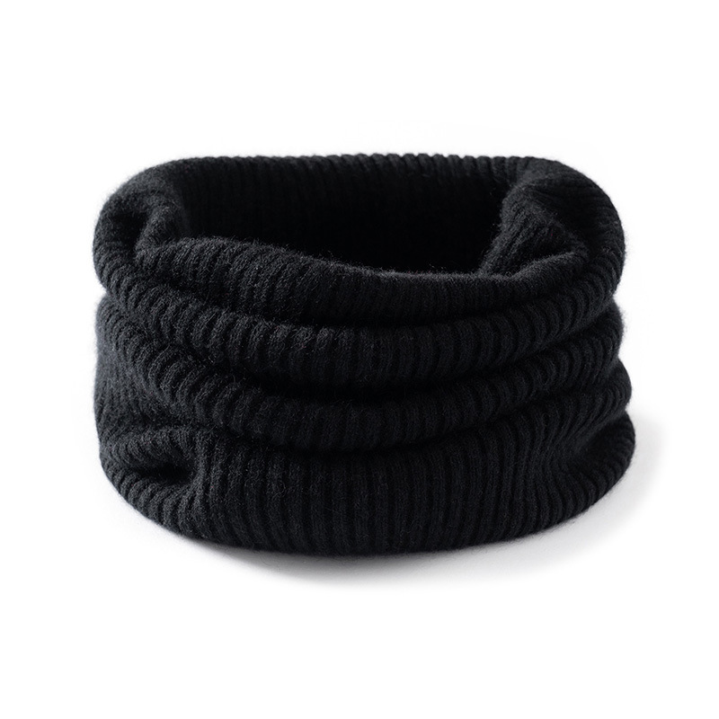 2026 Lekasa Cashmere Neck Warmer for Women, Fashionable Ribbed Pure Color Cashmere, Warm and Cold-Proof Knitted Neck Warmer