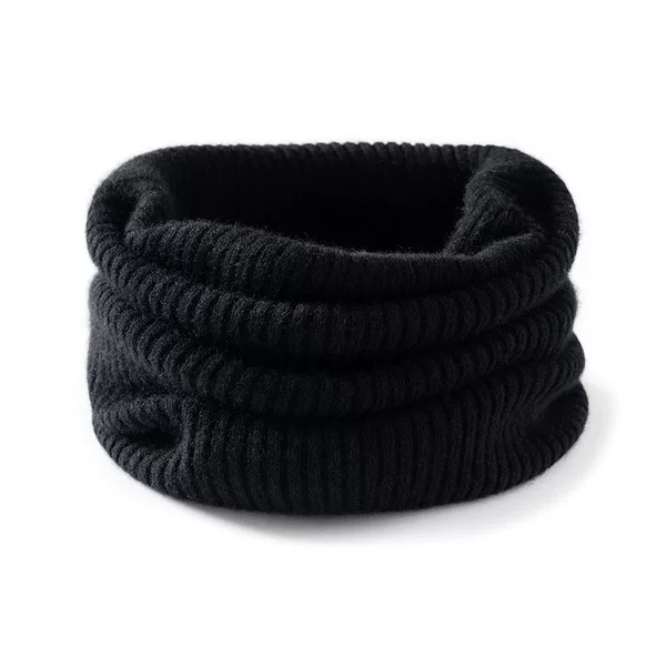 2026 Lekasa Cashmere Neck Warmer for Women, Fashionable Ribbed Pure Color Cashmere, Warm and Cold-Proof Knitted Neck Warmer