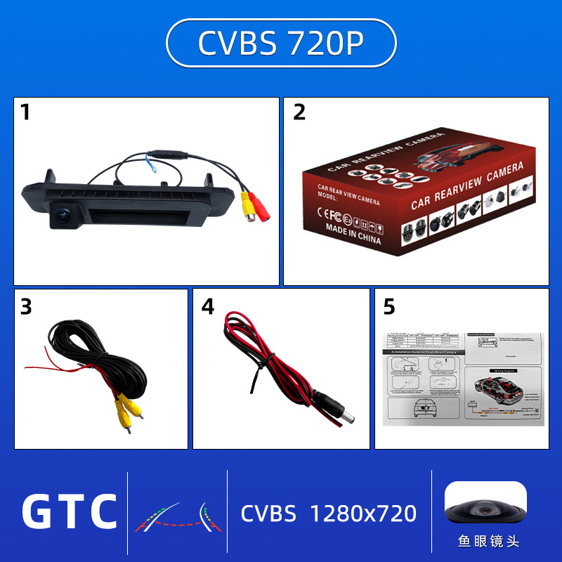CLA 15-20, Mercedes-Benz Vehicle camera - ccd-dynamic-trajectory-fisheye-wide-angle