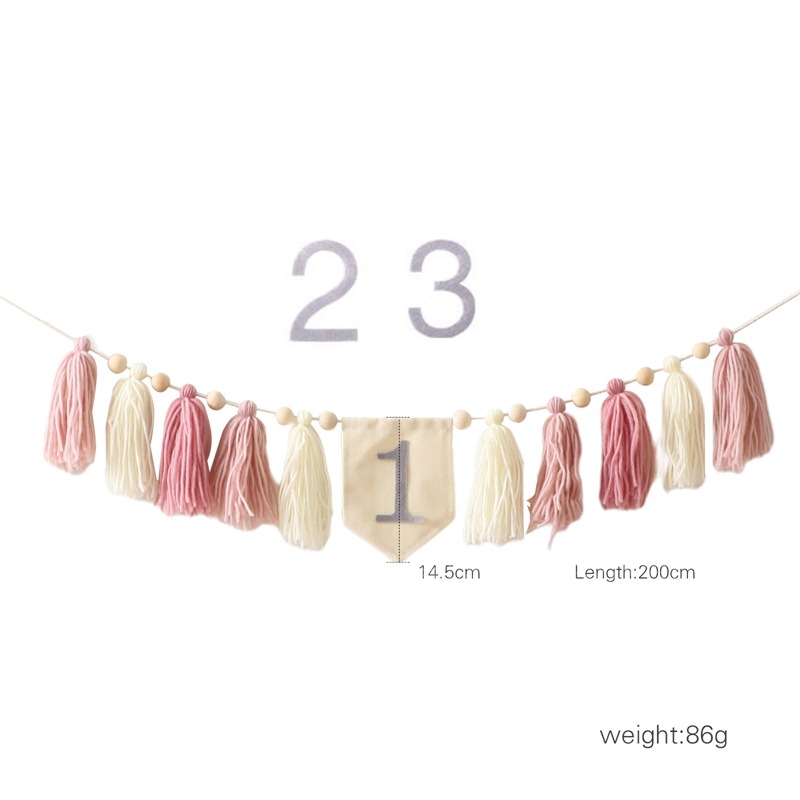 Transfronterizo bebé cumpleaños sombrero banner traje cumpleaños lugar diseño props bebé cumpleaños conmemorativo foto props