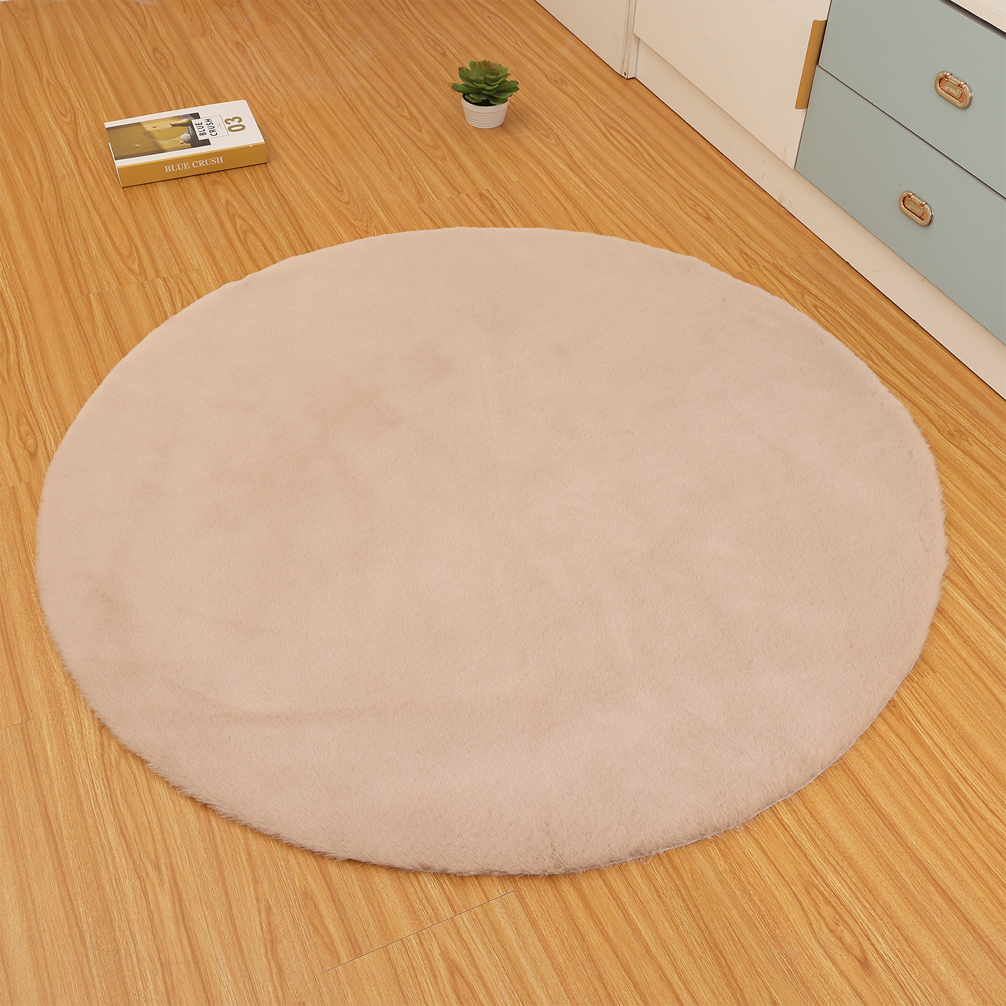 Imitation rabbit fur coffee color