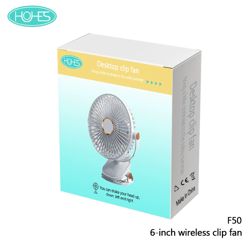 Summer handheld table air fan charging, 6 inches