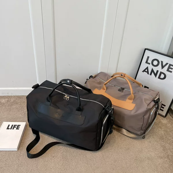 Large-Capacity Short-Distance Travel Bag Yoga Fitness Bag Women's Wet and Dry Portable Travel Bag Training Bag Women's Luggage Bag