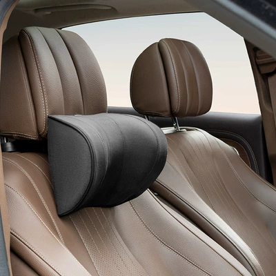 Cross-border car supplies car headrest Headrest - a09-microfiber-velvet-black-gray-u-shaped