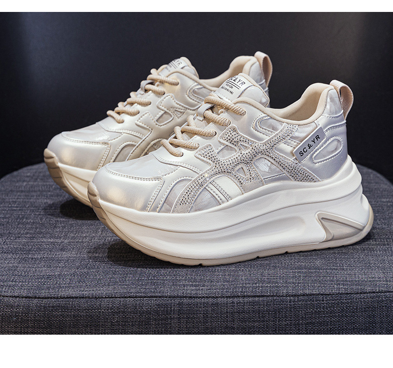 Giày sneaker nữ đế dày phong cách thể thao thời trang — M2997-1 Lông xám, M2997-1 Lông champagne, M2997 Lót đơn champagne, M2997 Lót đơn xám chi tiết 37