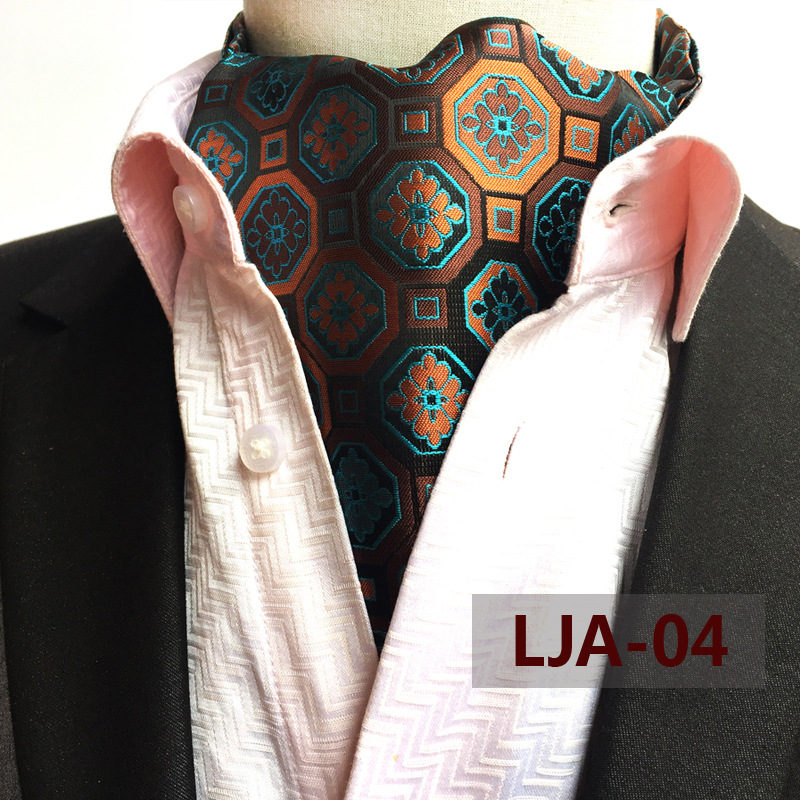 Yongfeng tie directly supplies men's polyester temperament scarf retro men's tie scarf