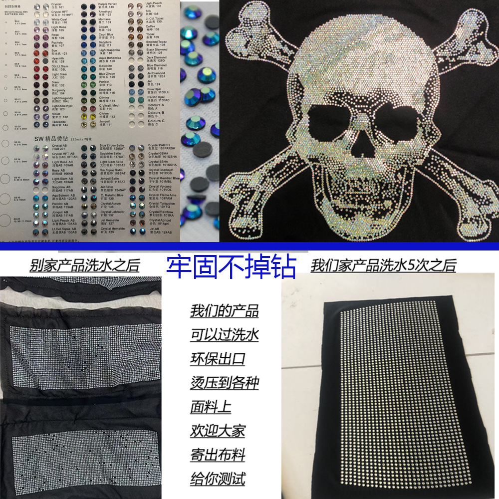 Patrón de Pedrería Térmica para Ropa Ecológico para Prendas de Vestir y Textiles image 5
