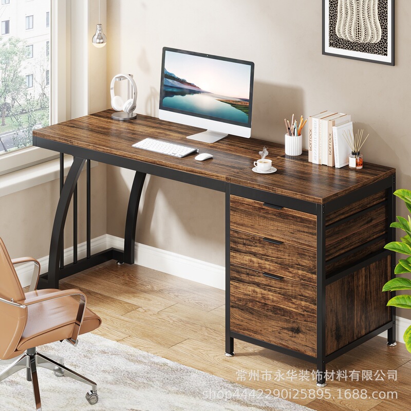 59inch Computer Desk with 3 Drawers, Study Desk Workstation with File Storage, with Large 59inch Computer Desk with 3 Drawers, Study Desk Workstation with File Storage, with Large