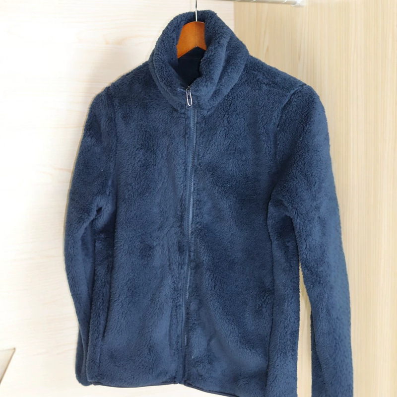 2024 long fleece fleece plush jacket stand collar warm jacket zipper cardigan 428330 439138 2024 long fleece fleece plush jacket stand collar warm jacket zipper cardigan 428330 439138