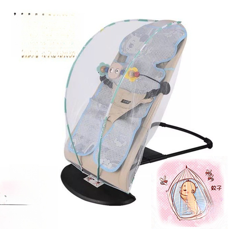Sleeping Universal Baby Rocking Chair Cradle Toy Automatic Baby Soothing Recliner Baby Mosquito Net