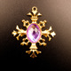 Gold base light purple