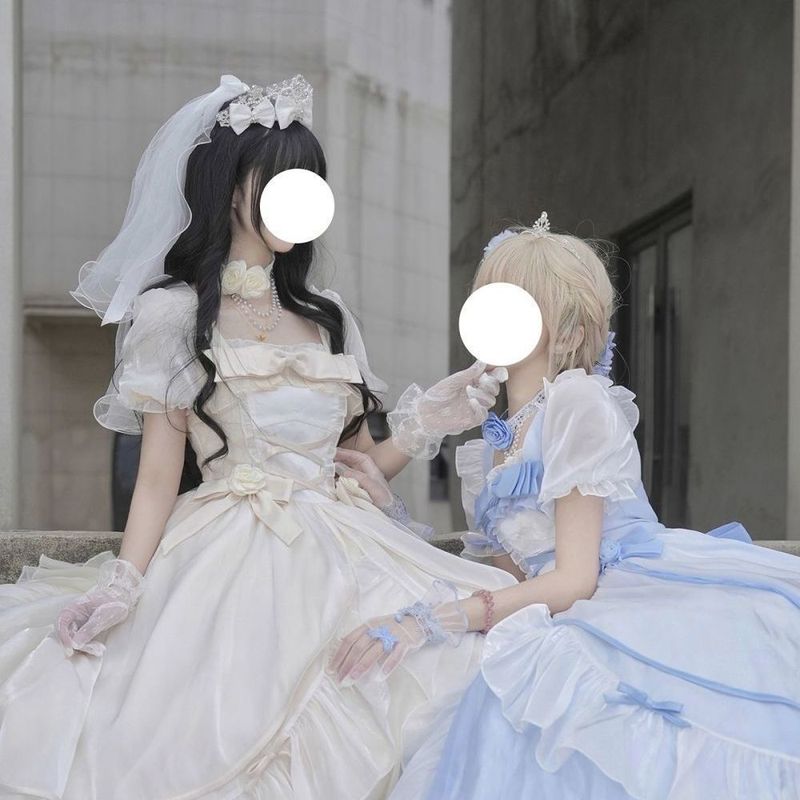 实体店现货lolita呜呼连衣裙洛丽塔大长裙在逃公主宫廷风公主裙子|undefined