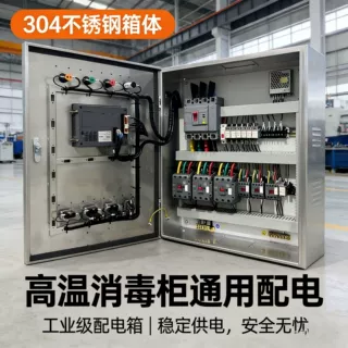 304不锈钢配电箱高温消毒柜通用电机控制柜工业级稳定供电