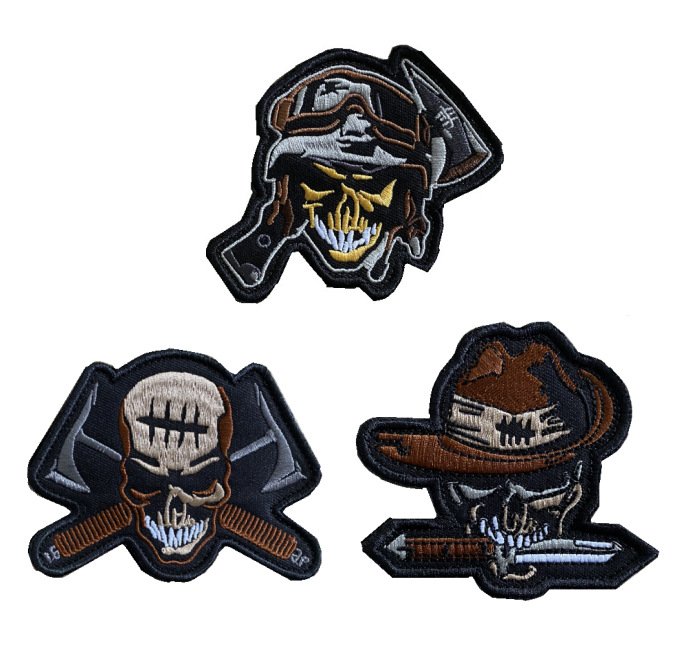 乔盛刺绣花布贴魔术户外用品亚马逊包配刺绣花布贴胸条臂章魔