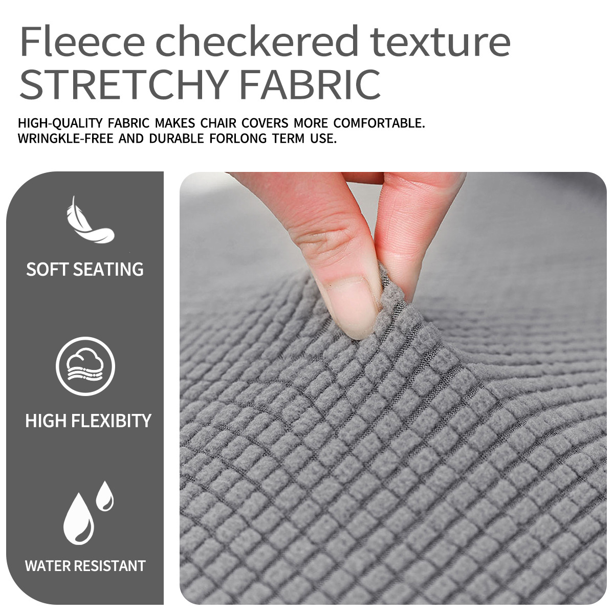 Transfronterizos sólidos elásticos de terciopelo tablilla gruesa general hotel una sola persona sin reposabrazos sofá tablilla gruesa