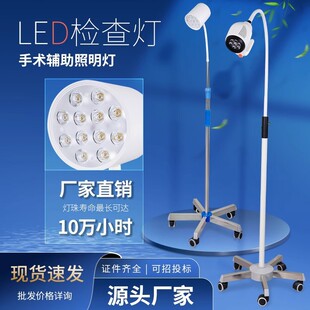 Led Medical Gynecological Examination Lamp Floor-Standing Mobile Surgical Micro-Surgery Pet Hospital Small Surgery Lighting Lamp Shadowless Lamp