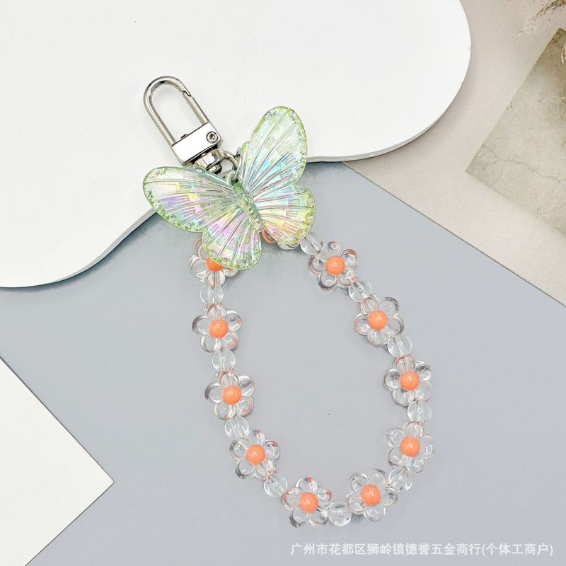 新商品の現物花数珠蝶携帯ストラップのキーホルダー|undefined