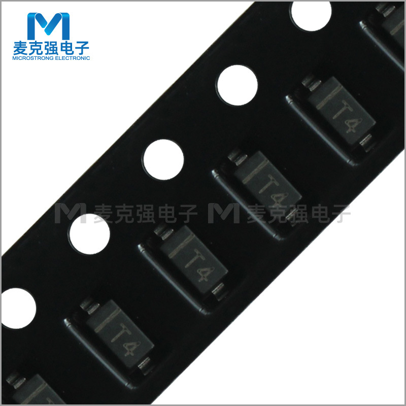 贴片开关二极管1N4148W SOD-123 丝印T4 开关二极管300mA/100V