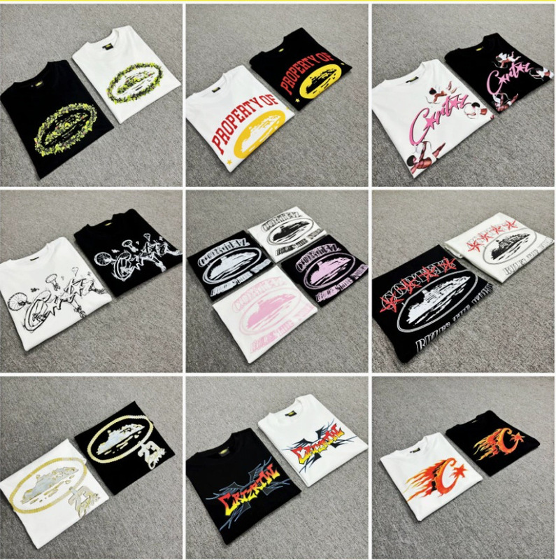 Foreign Trade Wholesale Cro Devil's Island Basic Series Short-Sleeve Phantom Letter Logo Printed T-Shirt for Summer Couples