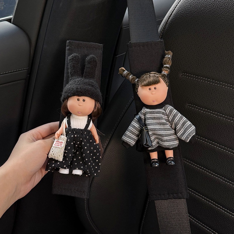 Potato Sister Car Seat Belt Shoulder Pads 2026 New Model Interior Safety Belt Decoration Anti-Wear Clothing Pair Cute