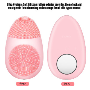 Factory Direct Supply Temperature-Sensitive Silicone Facial Cleansing and Facial Cleansing Instrument Level 7 Waterproof Ultrasonic Massage Beauty Instrument Cleansing and Cleaning Brush