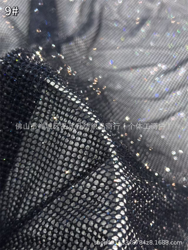 Fabricantes de tela de diamante caliente de alta densidad de 6 imitación de diamante australiano moda cena espectáculo de fiesta vestido de tela